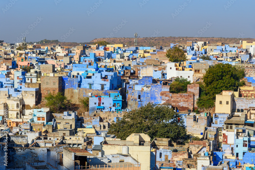 View of Blue city Jodhpur. India