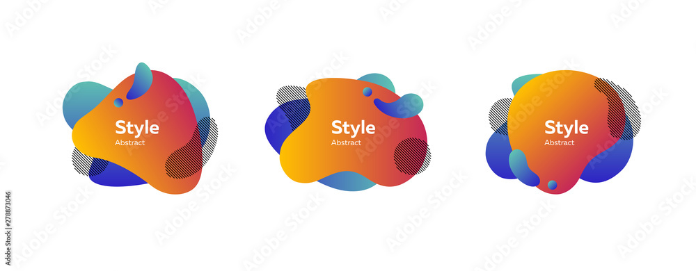 Set of muted multi-colored abstract shapes. Creative background. Dynamic effect. Futuristic technology style. Motion Set of muted multi-colored abstract shapes. Creative background. Dynamic effect. Futuristic technology style. Motion