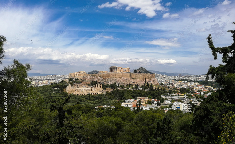 Widok na Ateny, Grecja