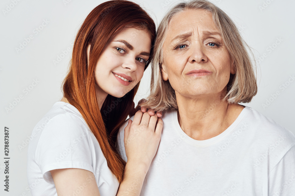 portrait of happy mother and daughter portrait of happy mother and daughter