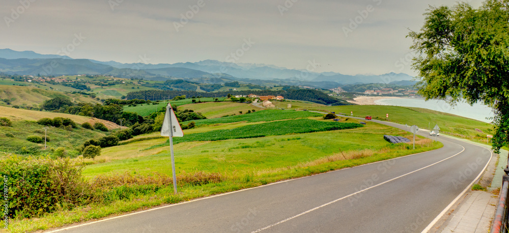 Landscape in Cantabria, Spain