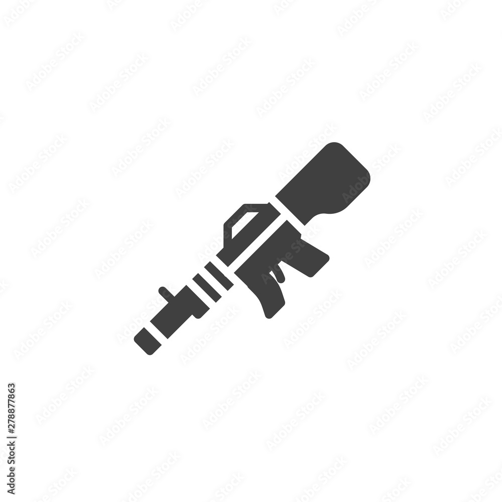 Machine gun vector icon. filled flat sign for mobile concept and web design. Automatic rifle glyph icon. Ammunition symbol, logo illustration. Vector graphics Machine gun vector icon. filled flat sign for mobile concept and web design. Automatic rifle glyph icon. Ammunition symbol, logo illustration. Vector graphics