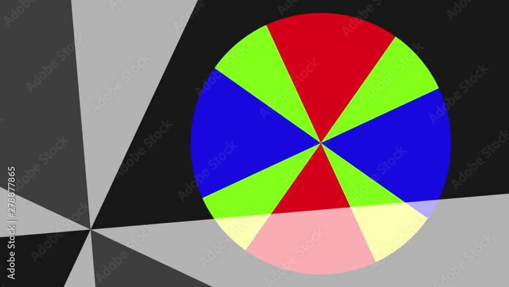Graphic For Rotation Pattern Vidéo Stock Two 2D circular graphic patterns that rotate in the ...