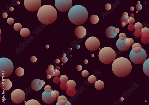 bubbles transparent seamless dark brown blue