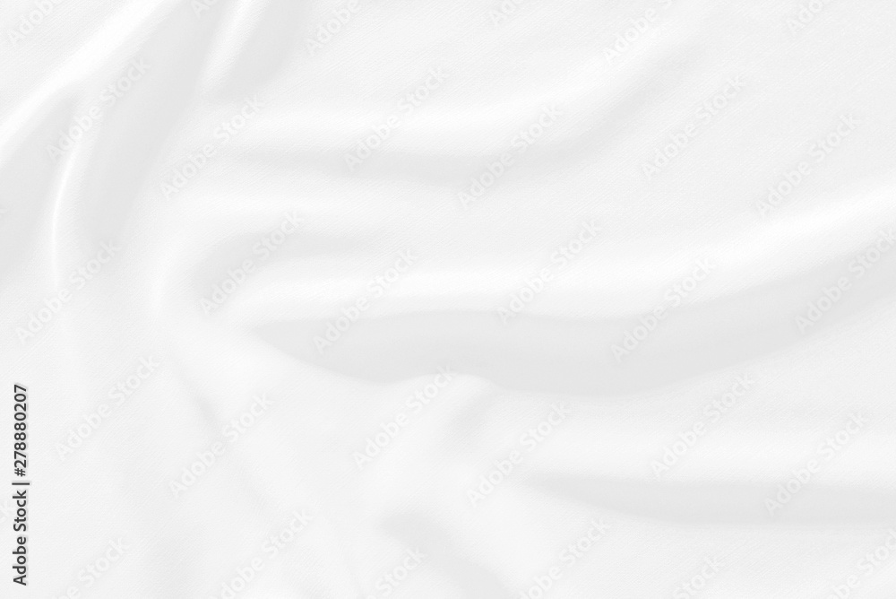 White fabric texture background. / Soft image.