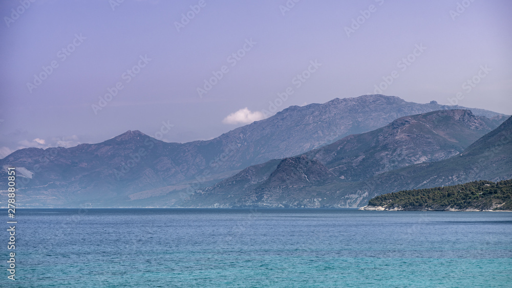 Coastline in the Gulf of Saint Florent, Corsica