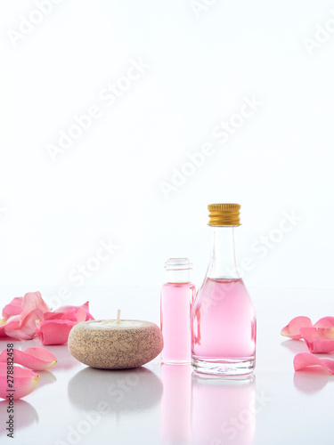 Natural spa set of rose and Scented candle potpourri