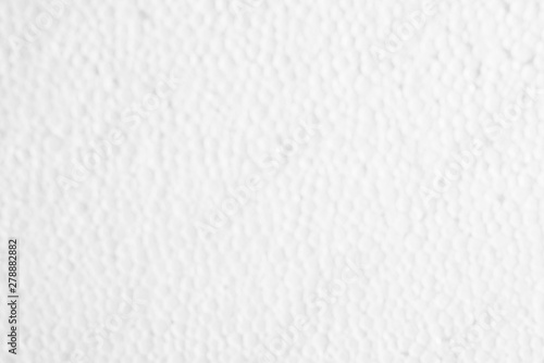 Abstract blur image of white foam board texture with empty space. White backgrounds. 