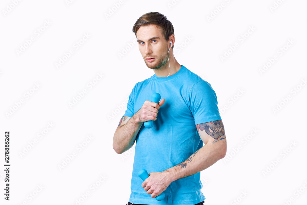 young man with thumbs up gesture isolated on white young man with thumbs up gesture isolated on white