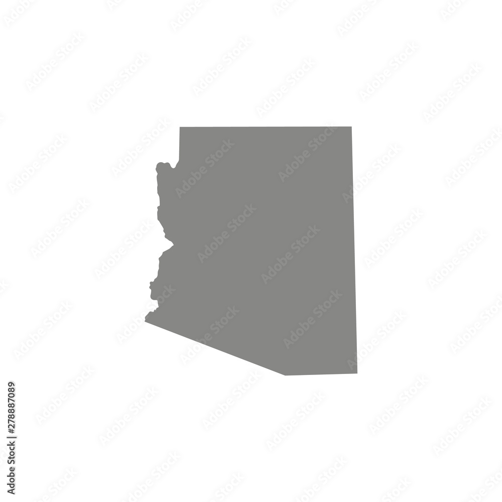 map of Arizona. Vector illustration Stock Vector | Adobe Stock