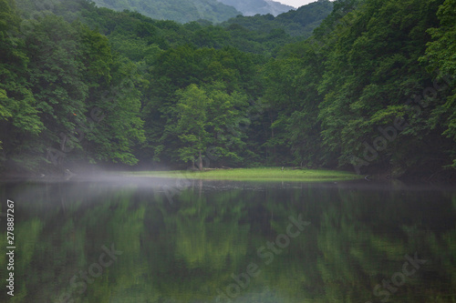 Oirase mountain stream in early summer photo