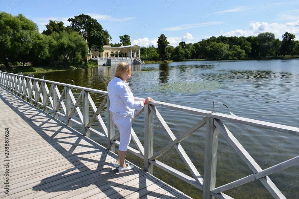 young girl on the bridge young girl on the bridge
