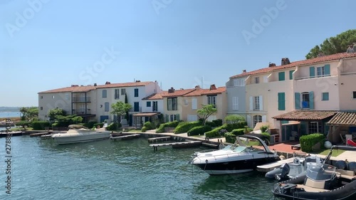 Yachts in the port of Grimaud