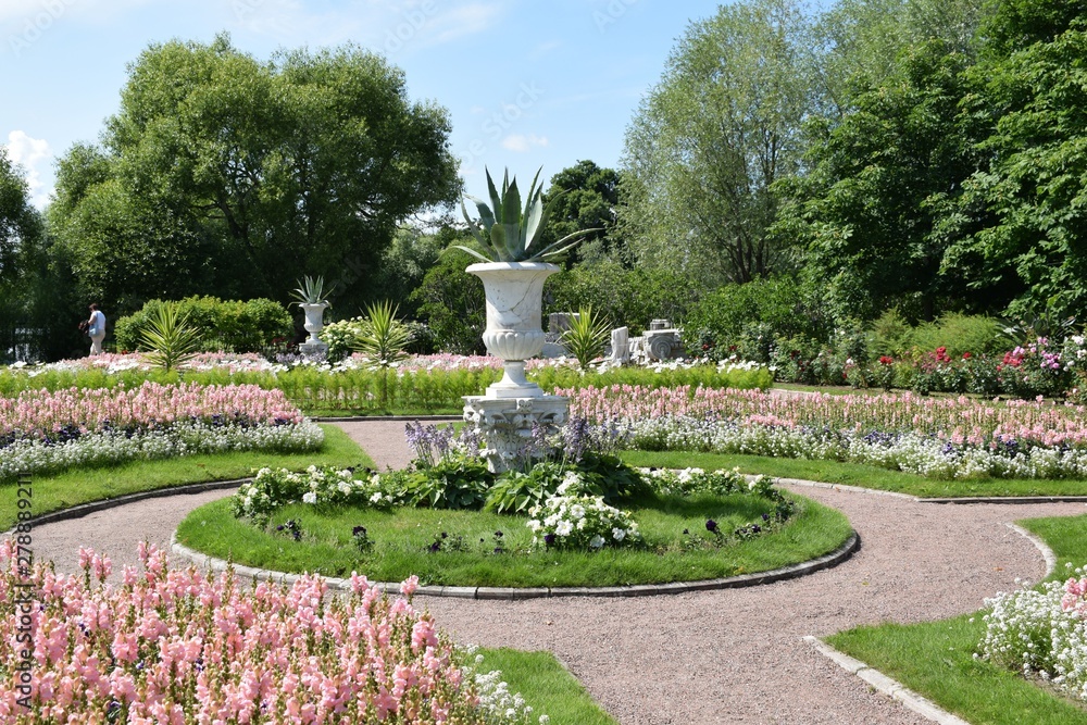 fountain in the garden