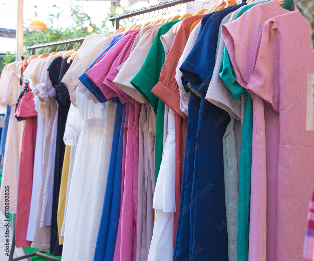 Fototapeta premium Clothes on display in store