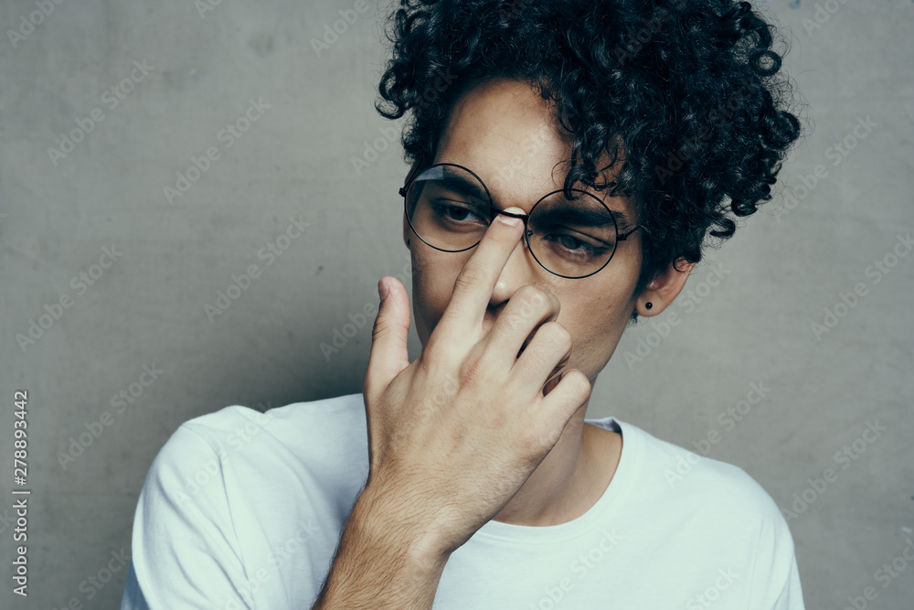 portrait of a man in glasses portrait of a man in glasses