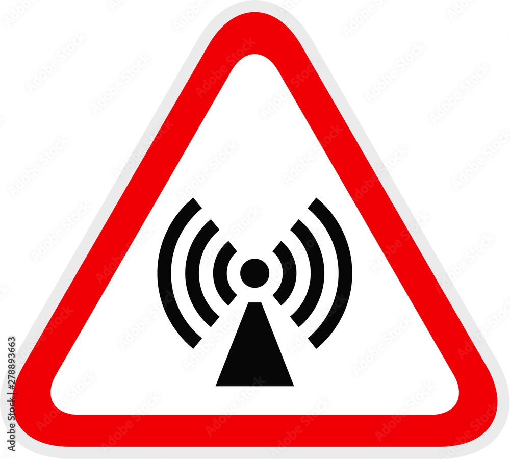 Triangular red Warning Hazard Symbol, vector illustration Triangular red Warning Hazard Symbol, vector illustration