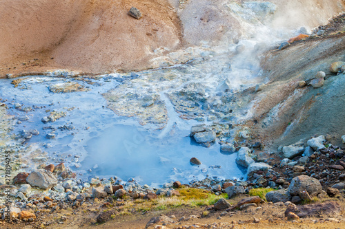 Geothermal area, Krysuvik, Iceland photo