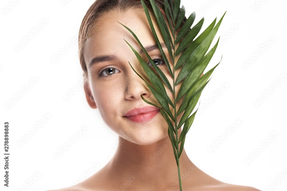 beautiful woman naked shoulders charm clean skin beautiful woman naked shoulders charm clean skin