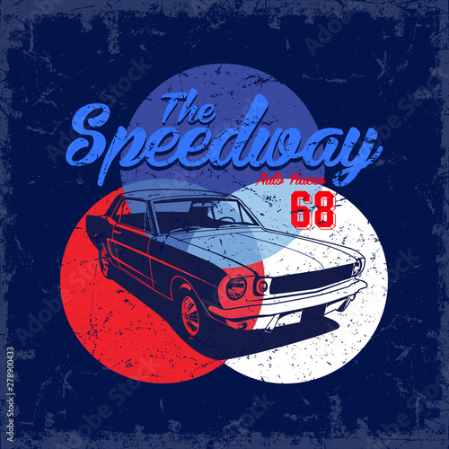 The Speedway vector graphic design.