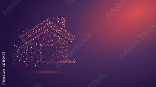Real estate house with plexus structure
