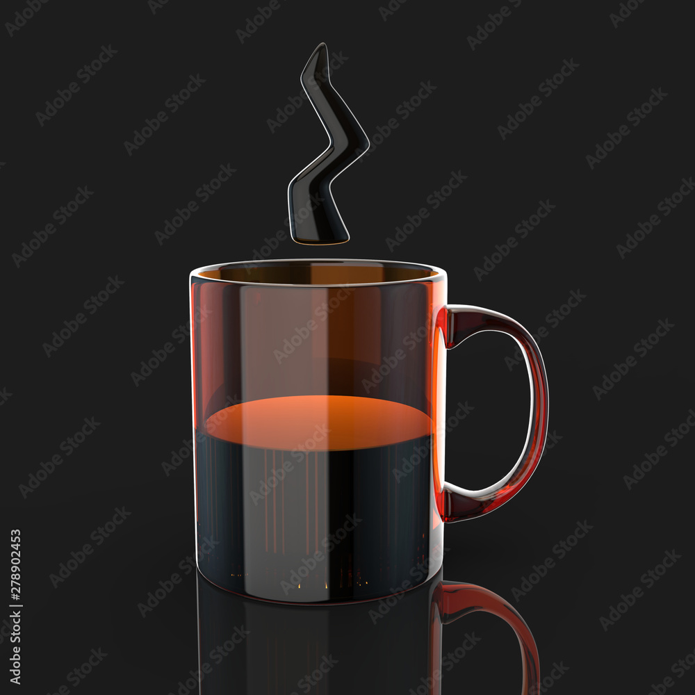 Obraz premium Coffe cup concept - 3D Illustration