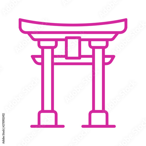 Torii shrine japan gate icon