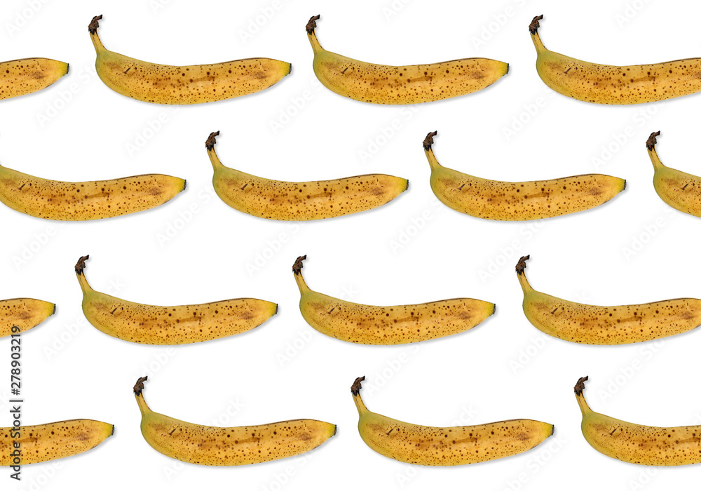 set of bananas isolated on white set of bananas isolated on white