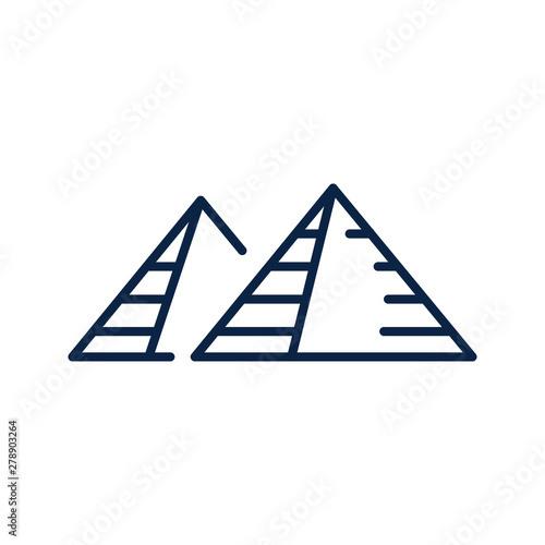 Giza Egypt pyramid landmark icon