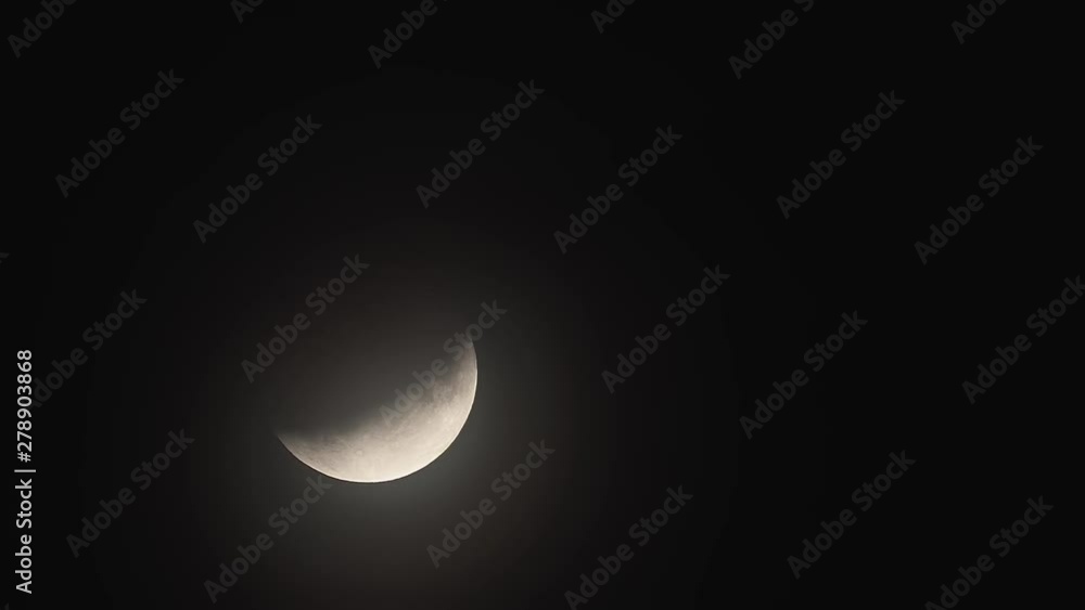 Partial Lunar Eclipse, Time Lapse At 840mm Partial Lunar Eclipse, Time Lapse At 840mm