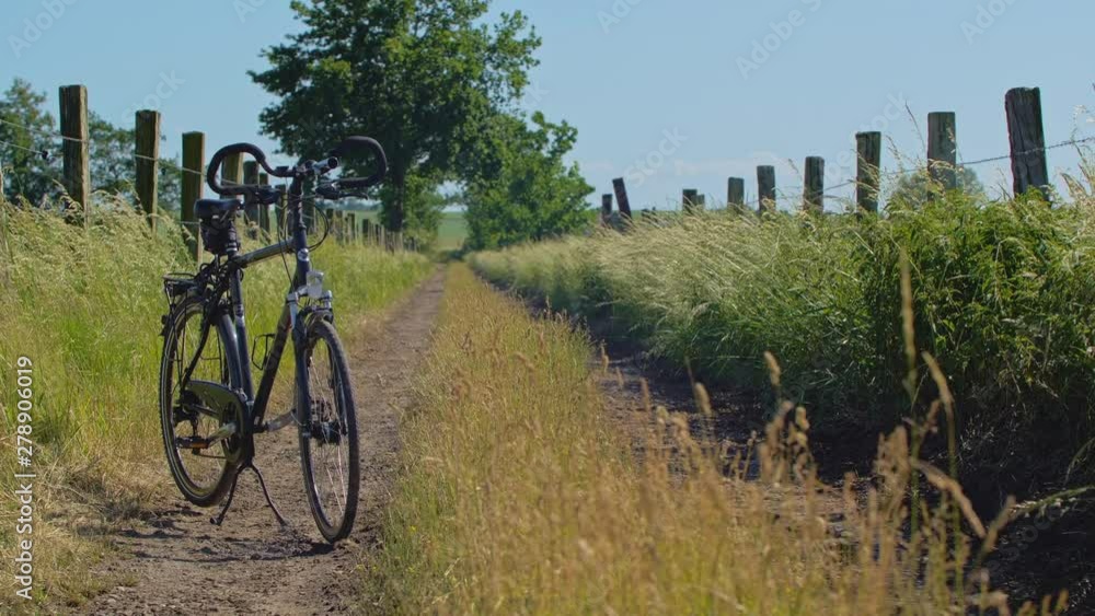 A Bike On A Path In The Countryside A Bike On A Path In The Countryside