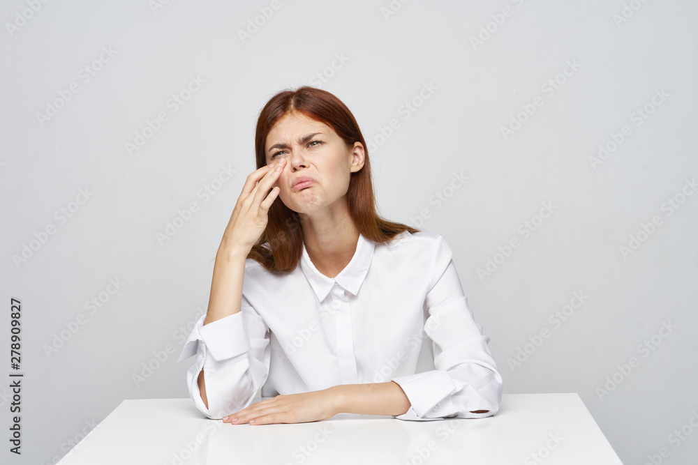 young woman in office young woman in office