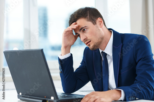 businessman talking on phone