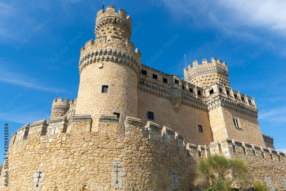 New Castle of Manzanares el Real, Madrid, Spain