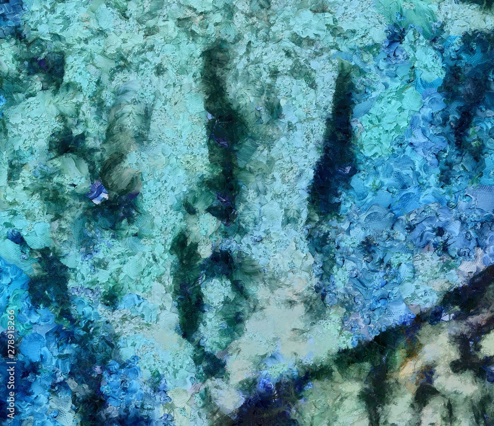 Obraz premium Abstract grunge texture background. Stock abstraction art on canvas. Realistic beauty digital painting. Amazing simple design pattern for backdrop. Macro template in oil. Splashes of paint.