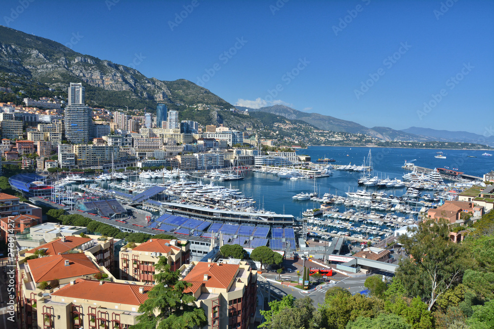 View on Port Hercules in Monaco