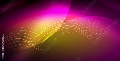 Neon lines shiny glowing background