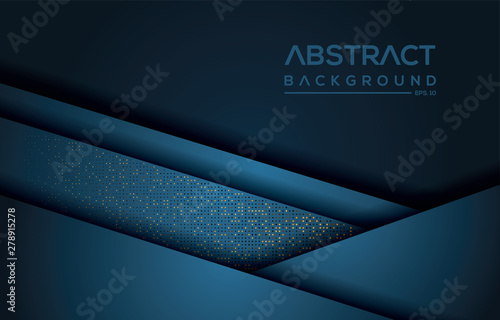 dark blue background vector overlap layer for your business design background