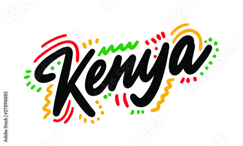 Kenya Design Vector Illustration.
