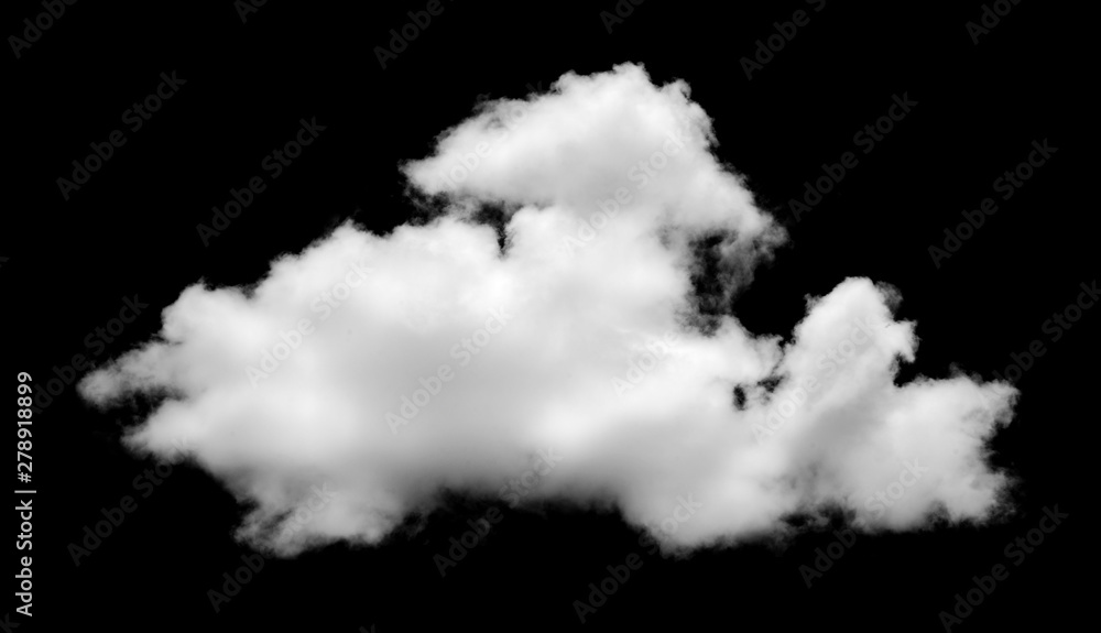 Cloud isolated on a black background Cloud isolated on a black background