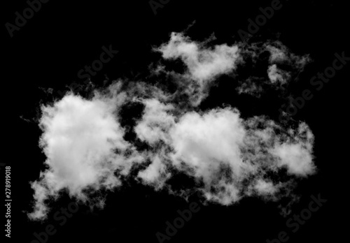 Cloud isolated on a black background © sangsiripech