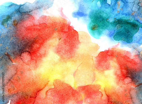 Global Warming, watercolor background, texture, paper, abstract, color