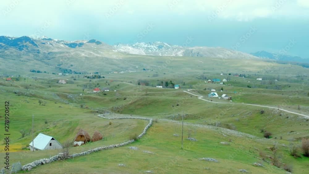 Aerial view of a beautiful landscape of mountain Durmitor, National park, Montenegro. Aerial view of a beautiful landscape of mountain Durmitor, National park, Montenegro.