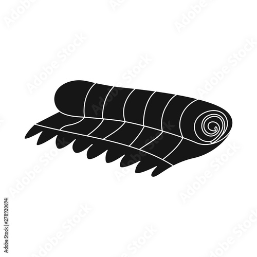 Vector illustration of plaid and blanket logo. Collection of plaid and red stock vector illustration.