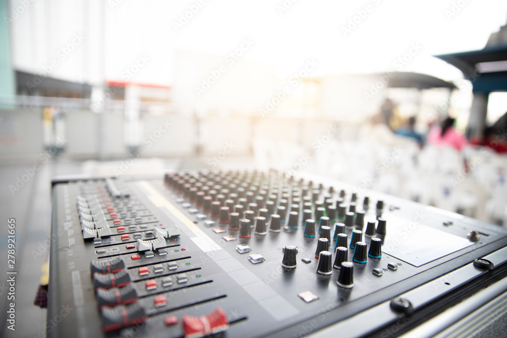 sound mixer in studio room sound mixer in studio room