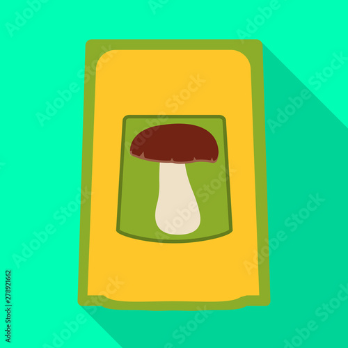 Isolated object of seasoning and packaging icon. Set of seasoning and vegetable vector icon for stock.