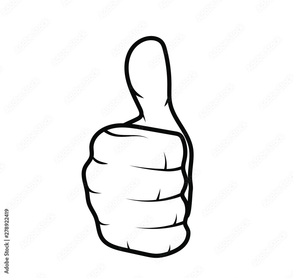 Human hand showing thumbs up. Clip Art Human hand showing thumbs up. Clip Art
