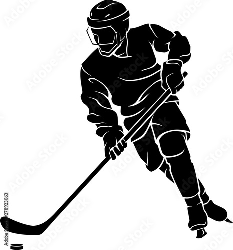 Ice Hockey Sport Silhouette