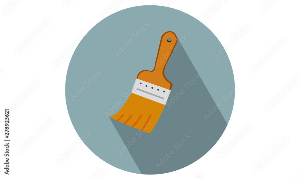 Paint brush vector illustration / Flat icon Paint brush vector illustration / Flat icon