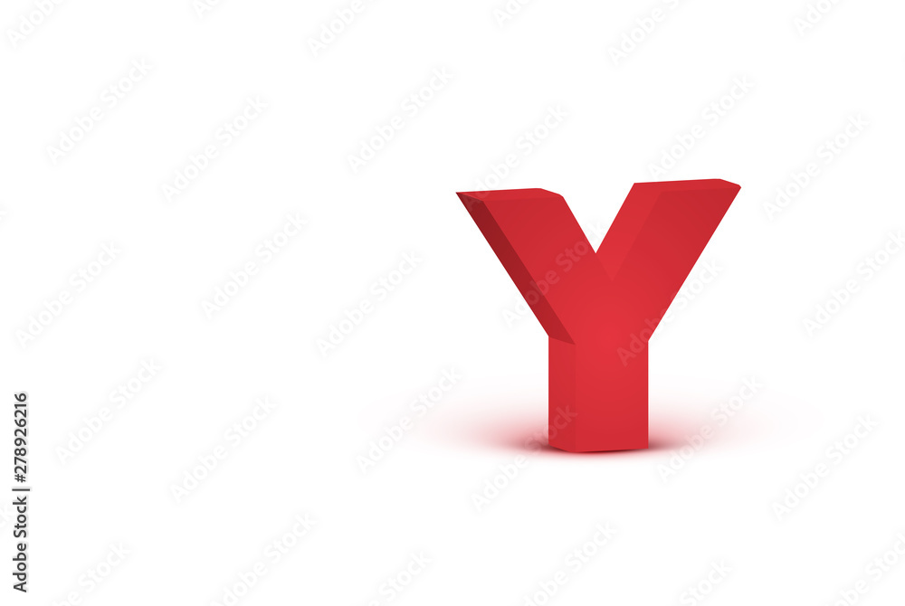3D red realistic character, vector illustration 3D red realistic character, vector illustration